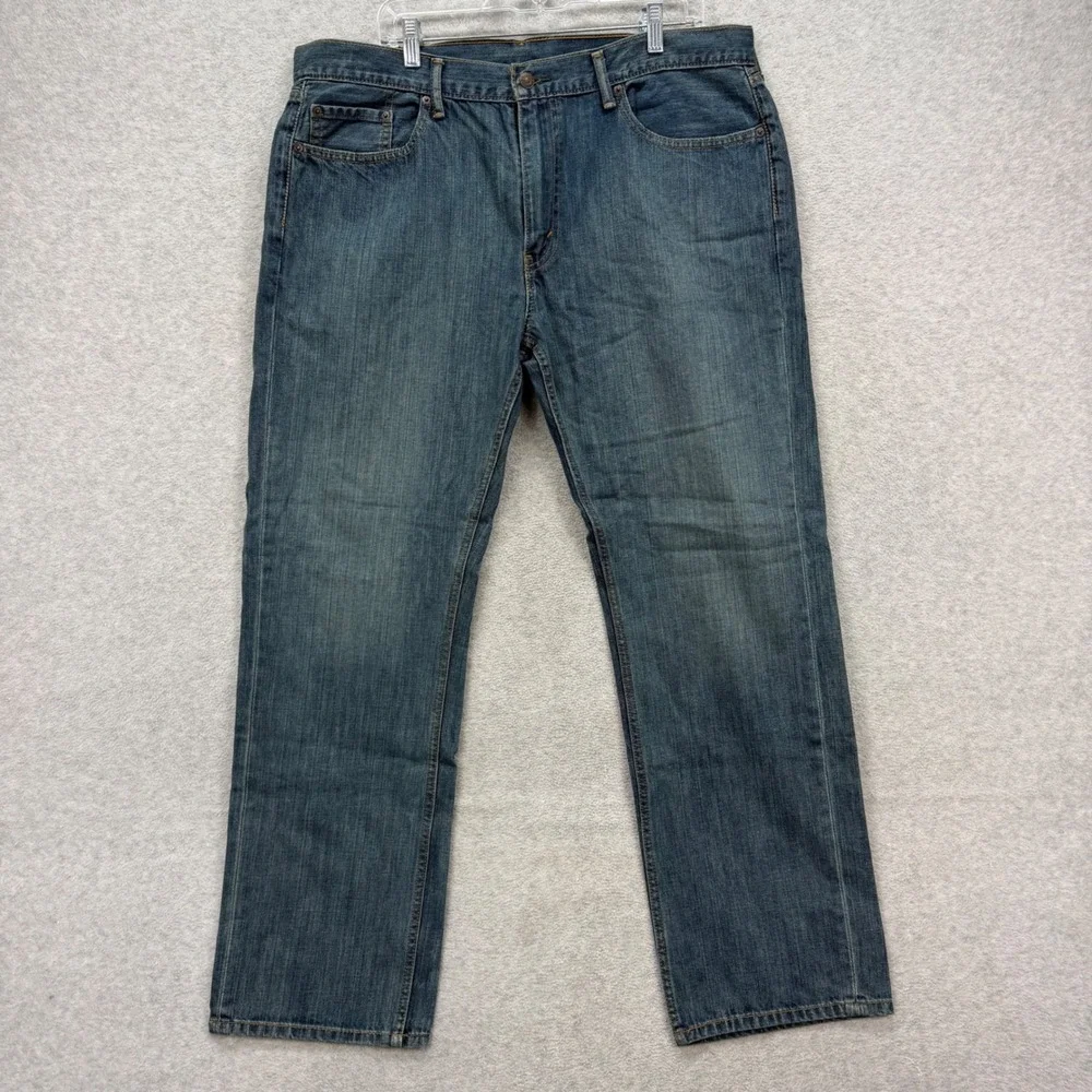 Levis 559 Relaxed Straight Jeans Mens 38x32 Blue Medium Wash‎ Baggy Denim Pants